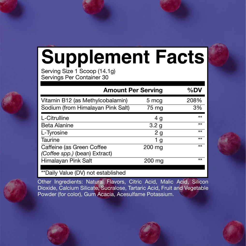 RAW Nutrition Pre-Entreno - 30 Serv. 300g