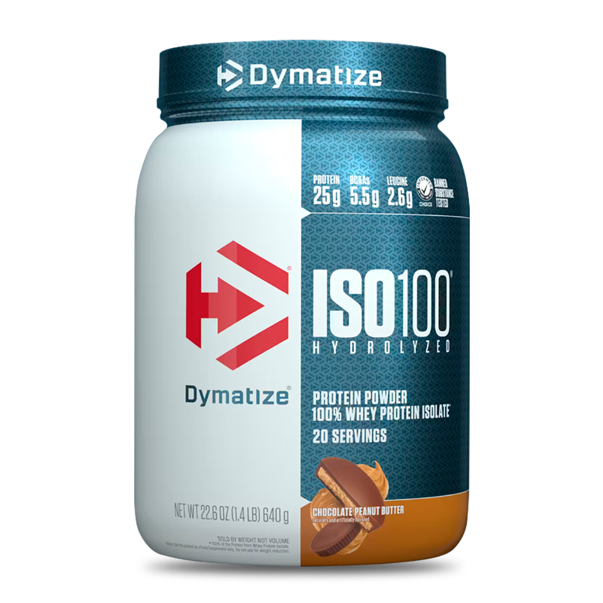 DYMATIZE Proteína ISO 100 (Aislada/Hidrolizada) - 1.4 Lb