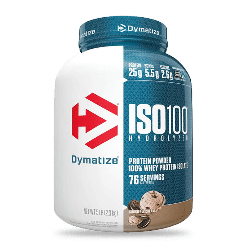 DYMATIZE Proteína ISO 100 (Aislada/Hidrolizada) - 5 Lb
